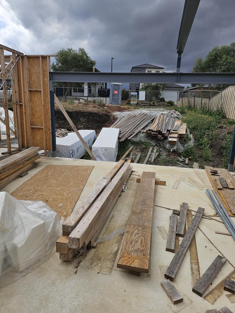 The timber taken off Aaron Davis’ property.