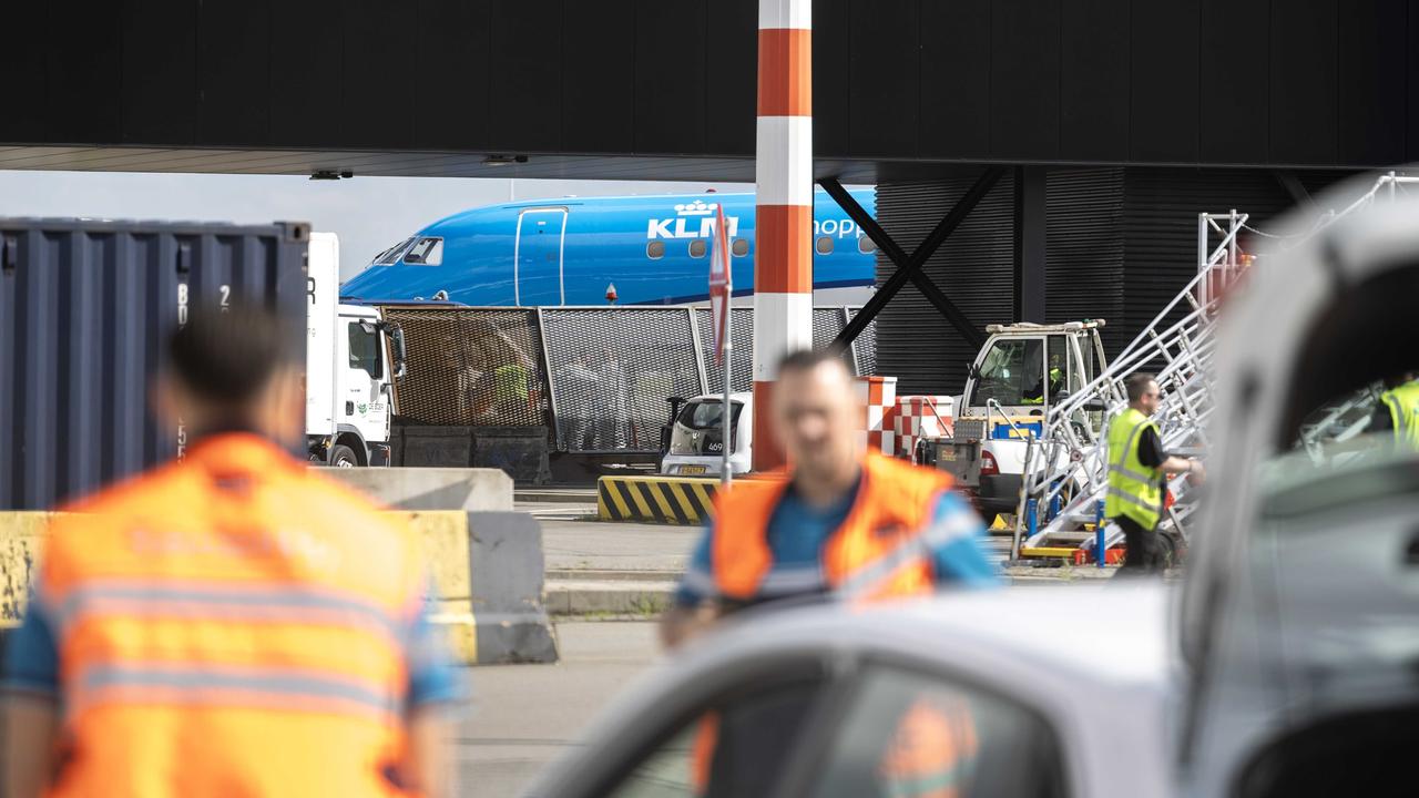 The flight was grounded after the horror incident. Picture: Michel van Bergen/EPA/AAP