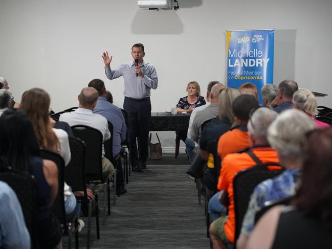 Capricornia MP Michelle Landry held a crime forum in Rockhampton with Deputy Opposition Leader Jarrod Bleijie.