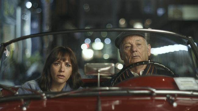 Bill Murray and Rashida Jones in a scene from the movie On the Rocks.