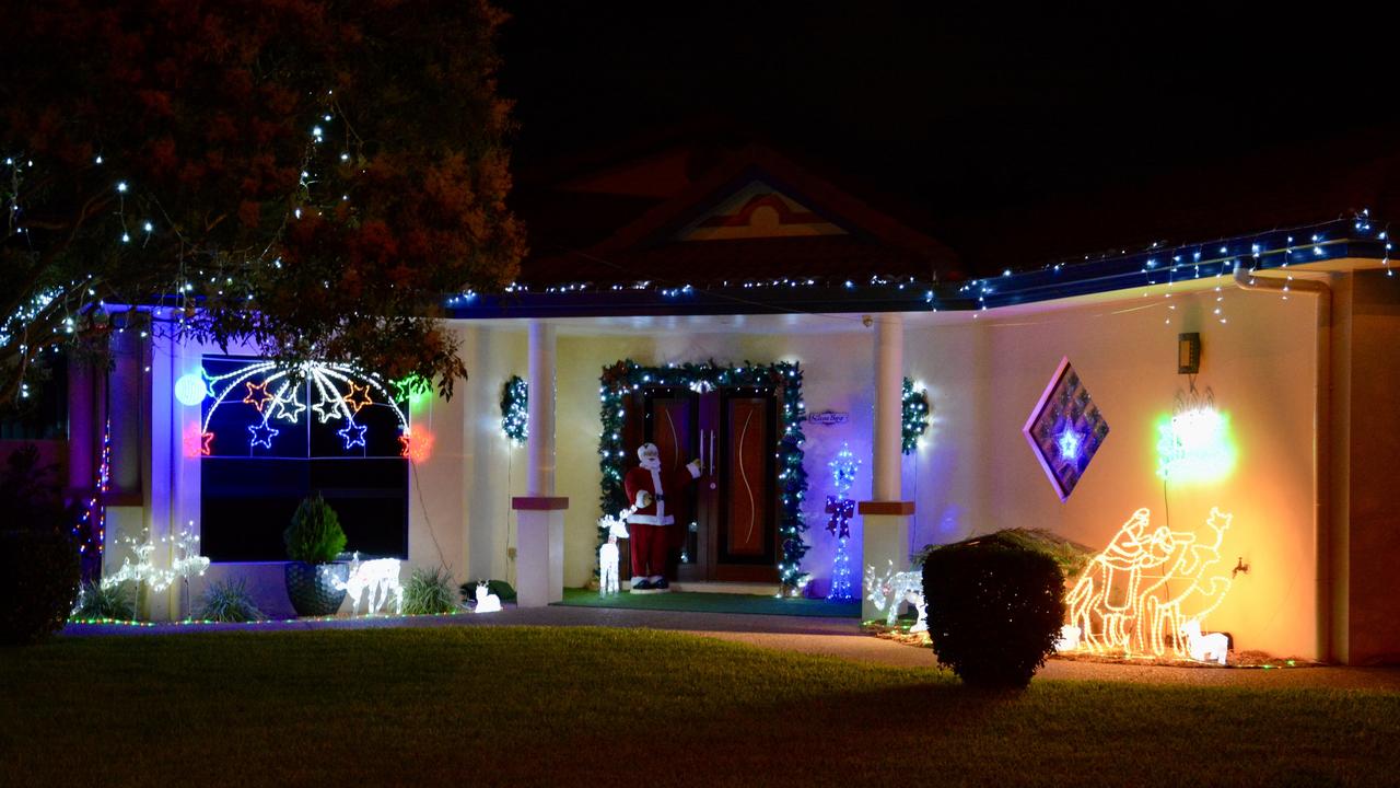 Christmas lights in Lagoon St in West Mackay. Picture: Rae Wilson