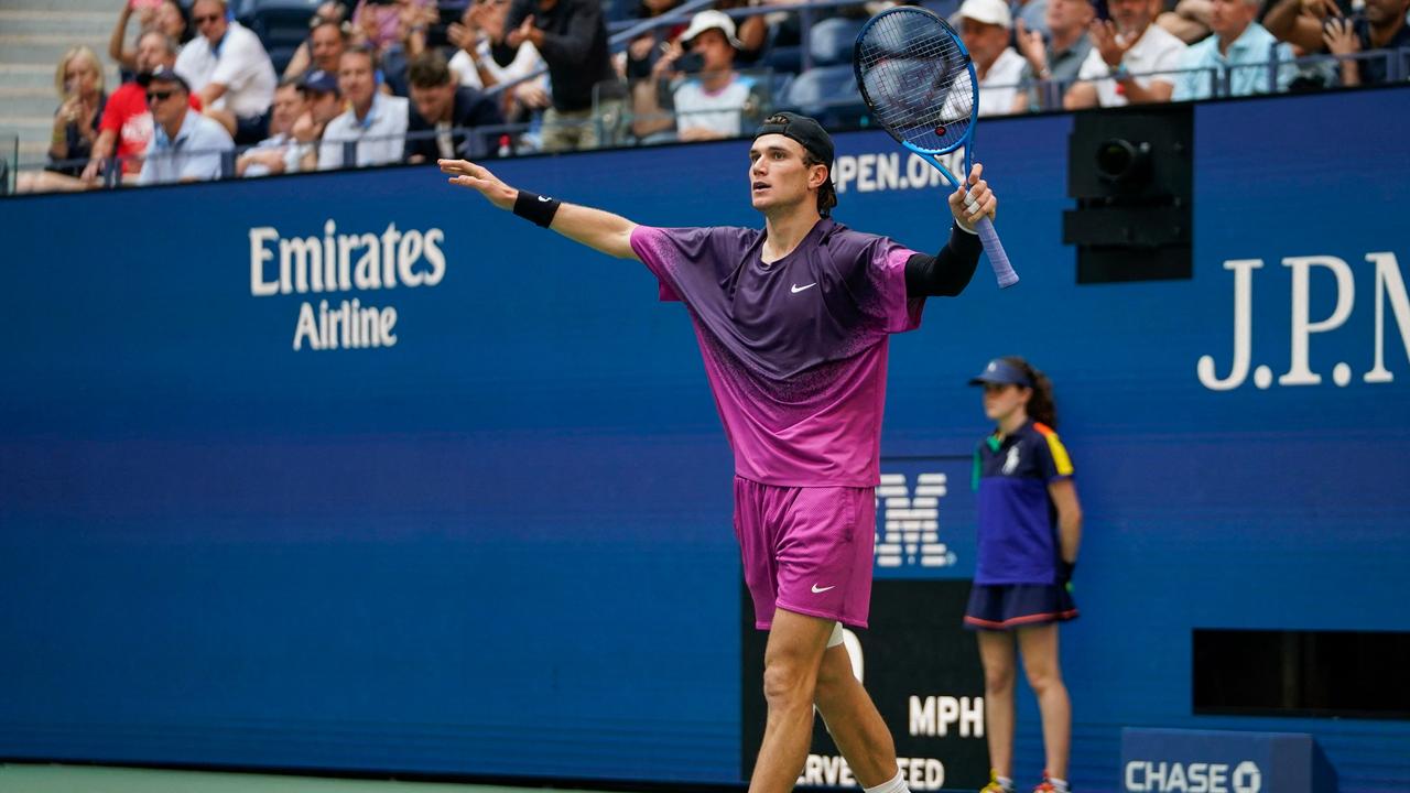 Draper is into the semi finals. (Photo by TIMOTHY A. CLARY / AFP)