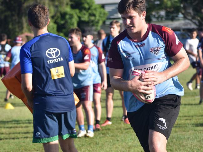 CQ Capras under-16, under-18, under-21 and senior men training at Kettle Park, Rockhampton, on December 3, 2022.
