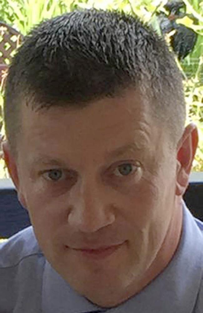 Police officer Keith Palmer died after being stabbed by the attacker ‘inspired by international terrorism’ outside London’s Houses of Parliament. Paramedics fought to save his life on the floor of the cobbled courtyard. Picture: Metropolitan Police