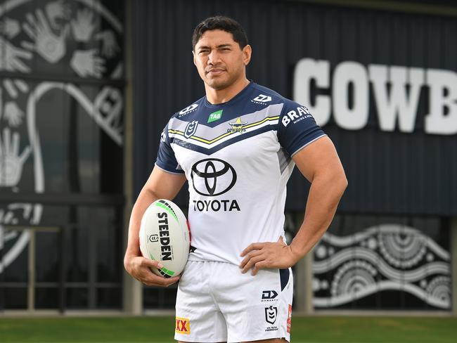 Jason Taumalolo backed Tino Fa’asuamaleaui’s 10-year Titans deal. Picture: Shae Beplate.