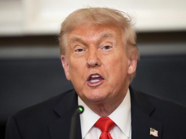 President Donald Trump at the White House. Picture: AP