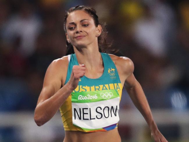 Australia's Ella Nelson runs a PB in the Women's 200m Semi Final during the Athletics on Day 11 at the Rio 2016 Olympic Games. Picture. Phil Hillyard