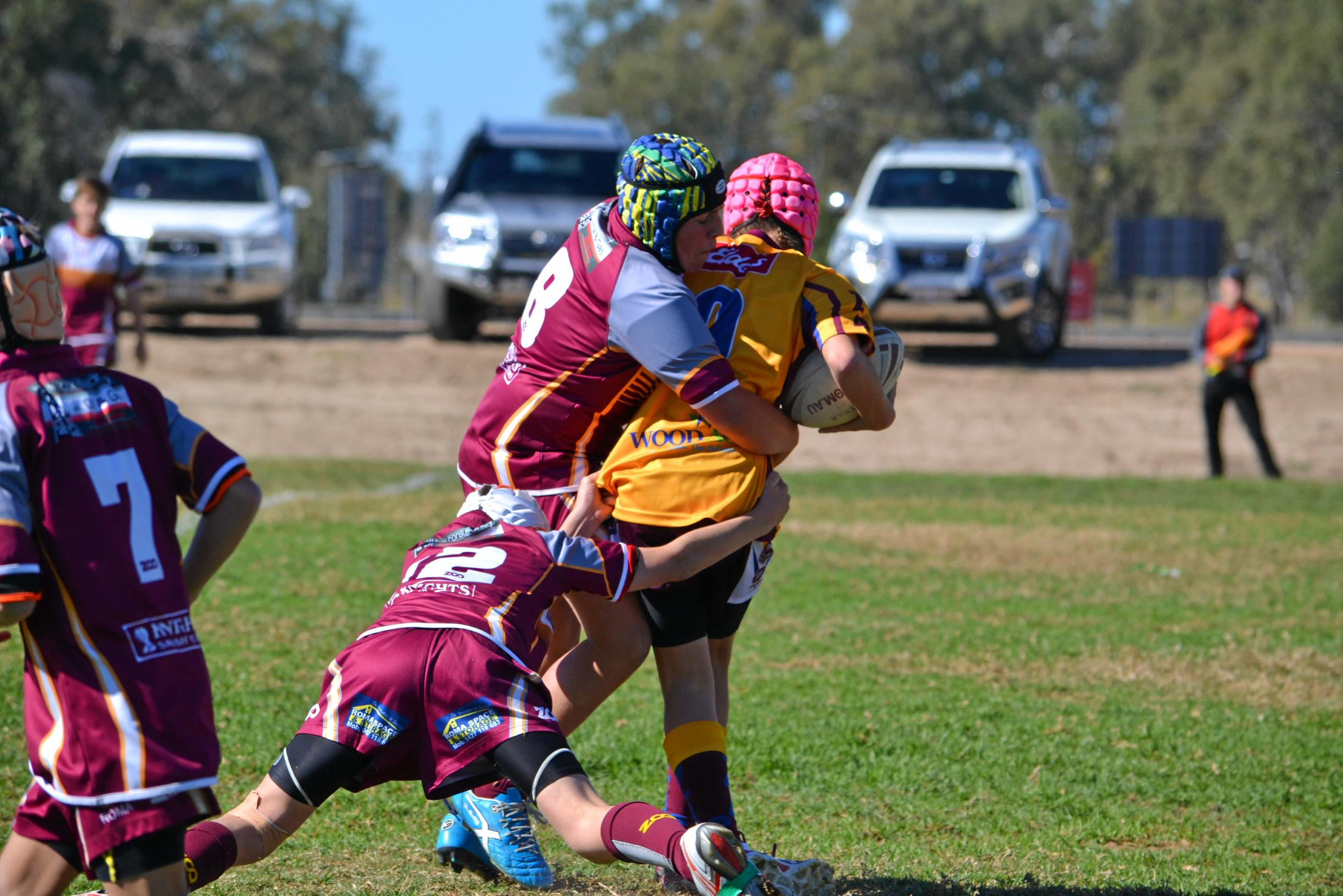 Zone 4 rugby league Carnival in Roma. Roma vs Jandowae. Picture: Molly Hancock