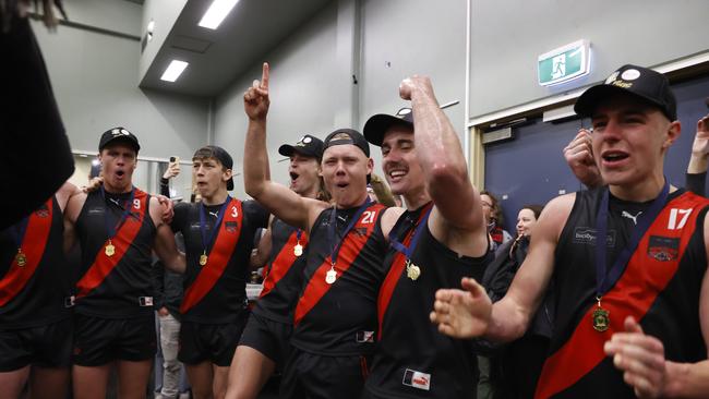North Launceston celebrate. TSL grand final 2024 - North Launceston V Lauderdale. Picture: Nikki Davis-Jones