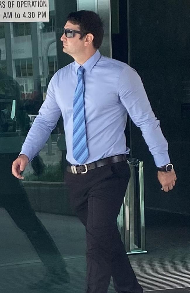 Matthew Michael McEachern, 28, leaving the Brisbane Magistrates Court on Thursday, November 24, 2022.