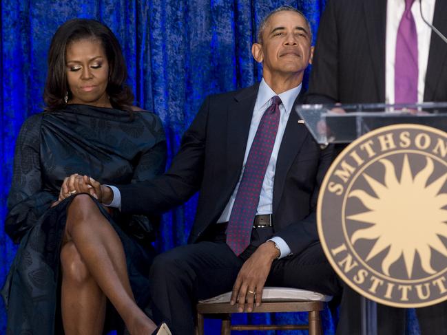 The Obamas have been the subject of split rumours. Picture: AFP