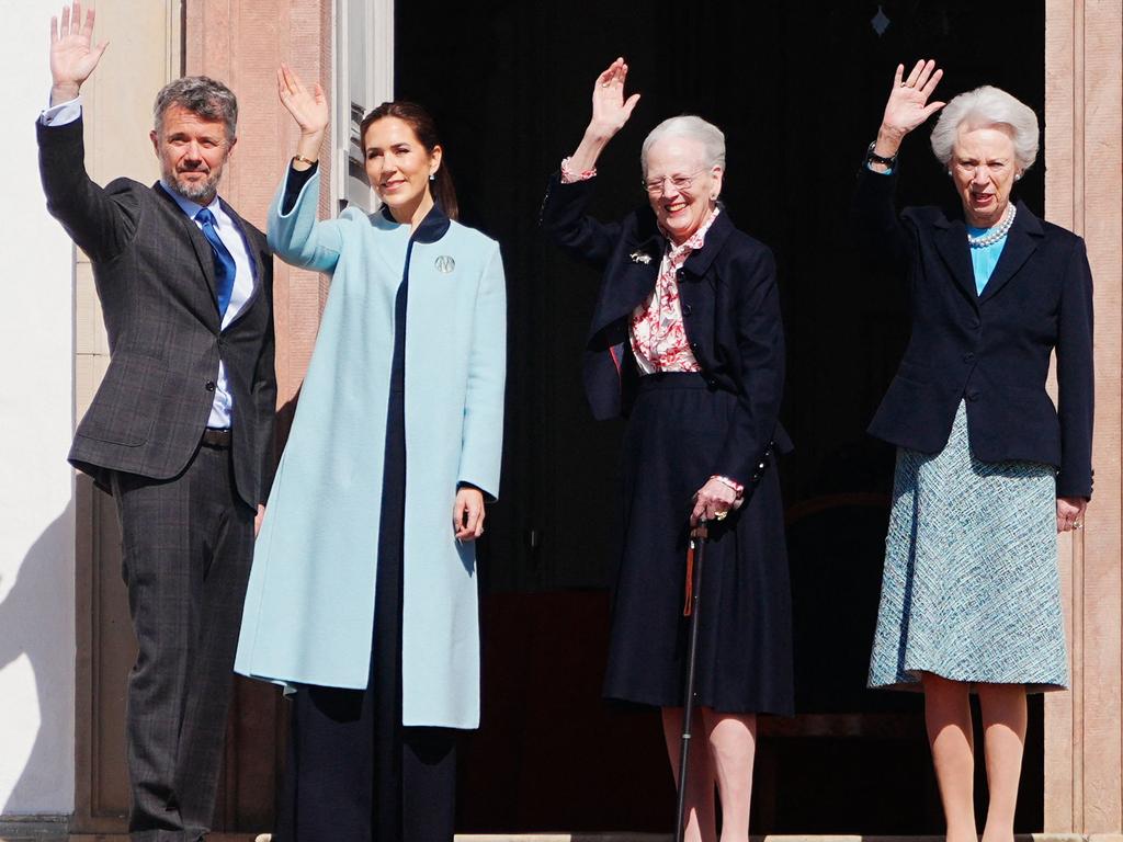 Queen Mary and King Frederik of Denmark join Queen Margrethe on her ...