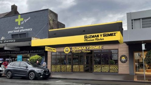 How the shop has been proposed to look, along Military Road, Mosman. Photo: Supplied.