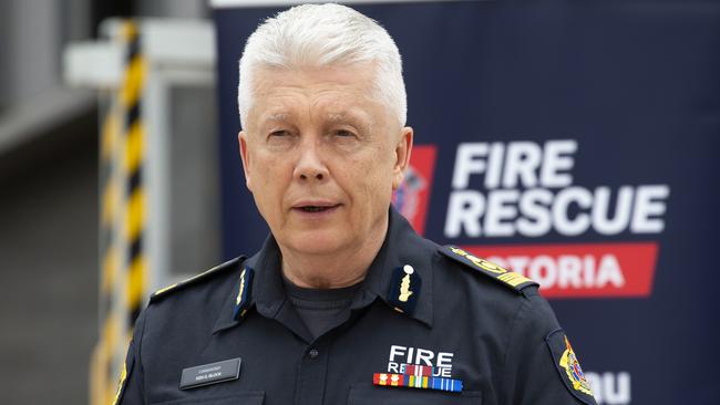 Fire Rescue Commissioner Ken Block has said in comments leaked to the Herald Sun that the organisation was far below a world best service. Picture: Sarah Matray