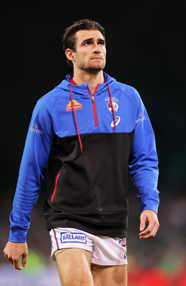 Bulldogs premiership captain Easton Wood says the constant abuse of players was harming players’ mental health. Picture: Daniel Kalisz/Getty Images.