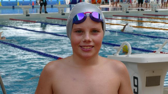 Oliver King from Emu Park Swimming Club took part in the weekend's carnival at the 2nd World War Memorial Aquatic Centre.