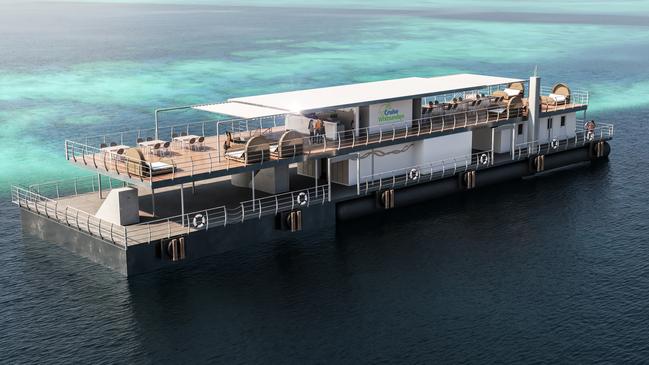 An overall view of the Reefworld pontoon