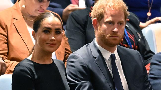 Harry and Meghan left the royal family more than three years ago. Picture: Timothy A. Clary/AFP