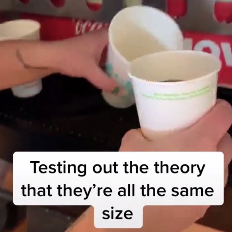 McDonald's Drink Size TikTok Claiming Cups All Same Size Proved Wrong