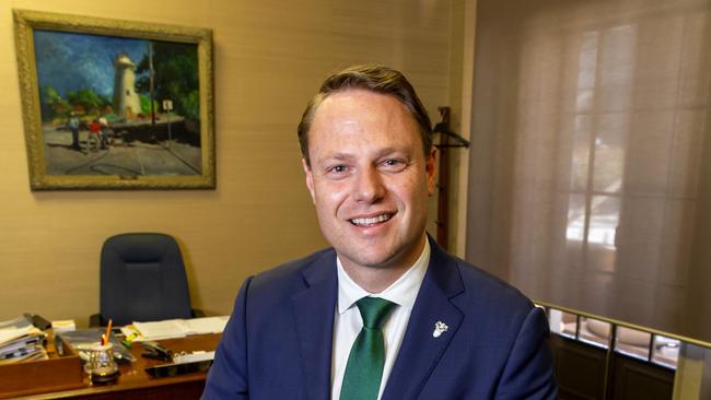 New Brisbane Lord Mayor Adrian Schrinner. Picture: AAP/Richard Walker