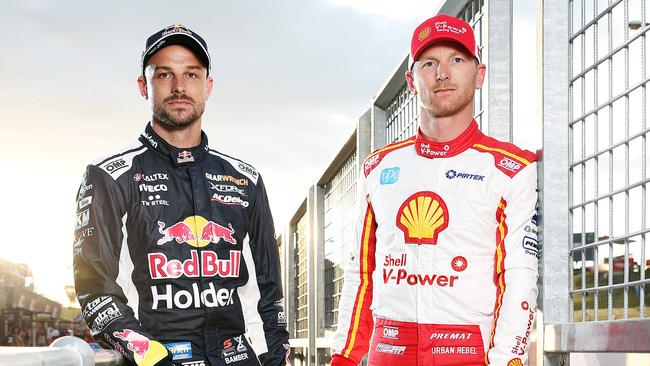 Earl Bamber (Red Bull Holden Racing Team) and Alex Premat (DJR/Team Penske) are the co-drivers for Shane van Gisbergen and Scott McLaughlin respectively. Picture: Tim Hunter.