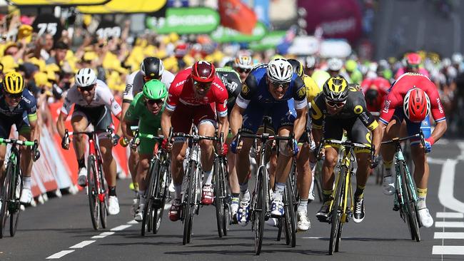 Marcel Kittel won a sprint to the finish on stage four. Picture: Getty Images