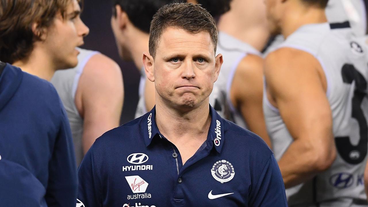 Brendon Bolton’s Blues have lost 33 of their last 36 games. (Photo by Quinn Rooney/Getty Images)