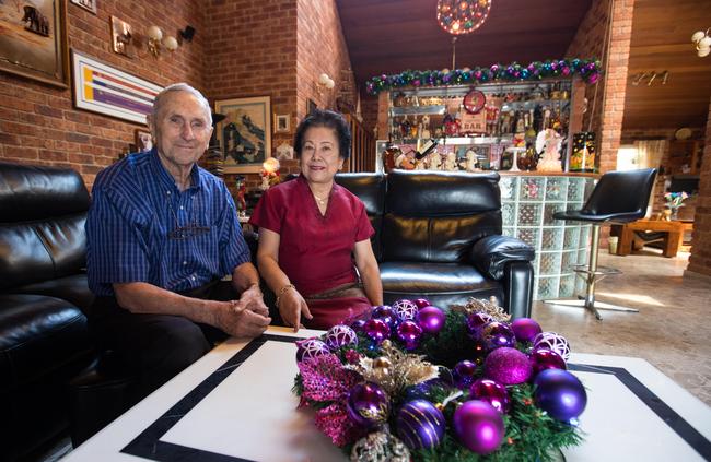 Mr and Mrs Gloria Buosiy host up to 40 family members at a traditional Christmas. Picture: Julian Andrews