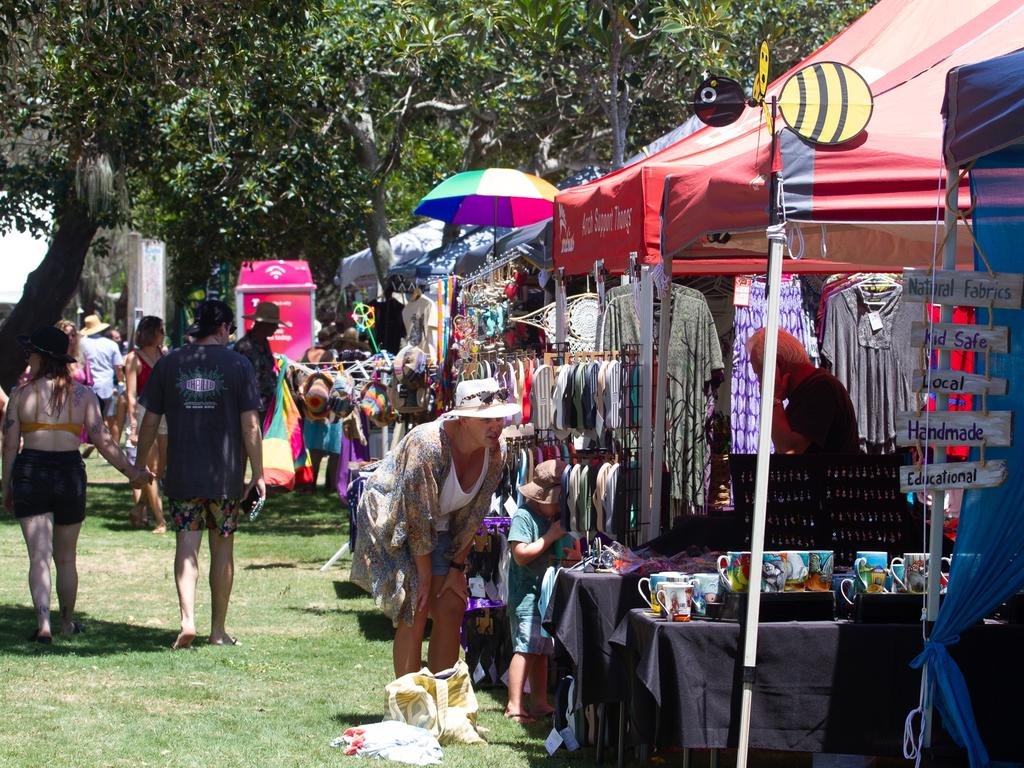 Local market stalls were also on site for a little shopping.