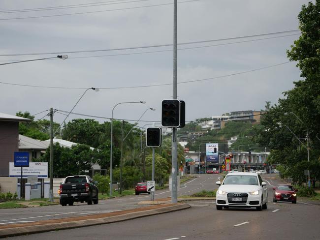Tropical Cyclone Kirrily 2024: Traffic lights are out on Warburton and Burke Street in North Ward.