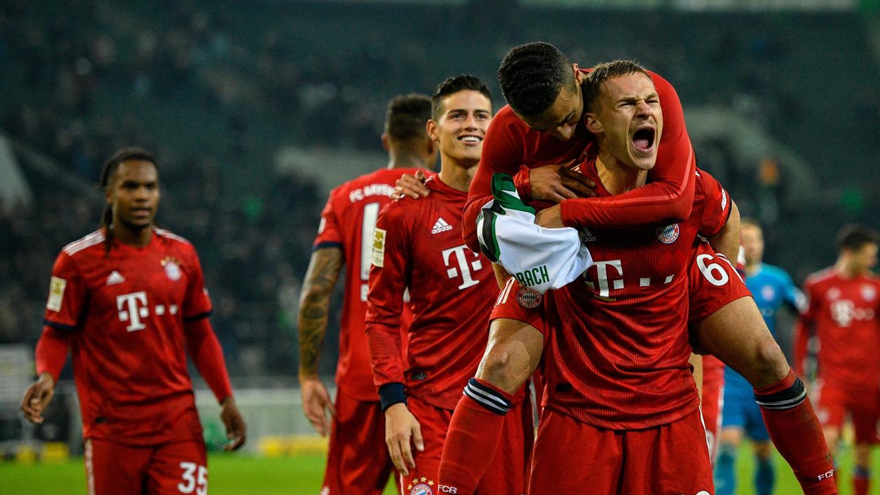 Bayern Munich's Player celebrate