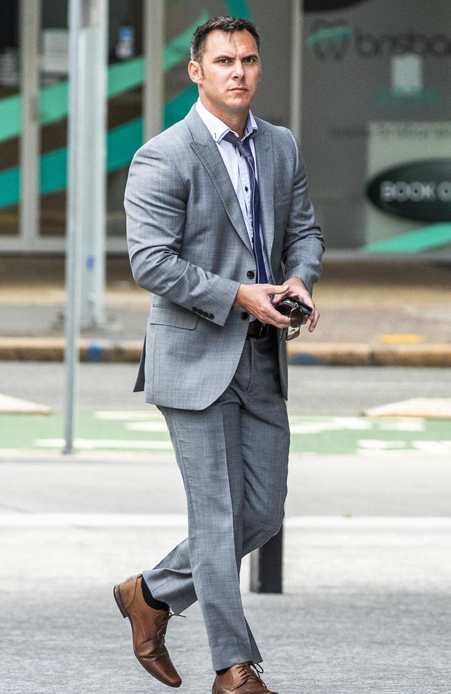 Steven Michael Luxford walks into Brisbane District Court ahead of his sentence. Picture: Richard Walker