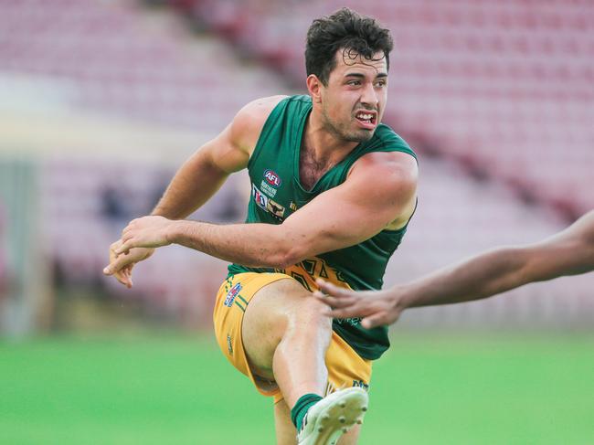 Saints Nathaniel Paredes as St Mary V Buffaloes at TIO stadium. Pic GLENN CAMPBELL