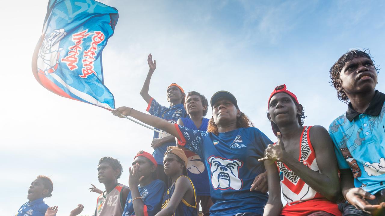 The Tiwi Islands 2020-2021 Grand Final. The Imalu Tigers take on the Walama Bulldogs on Bathurst Island. Photograph: Che Chorley