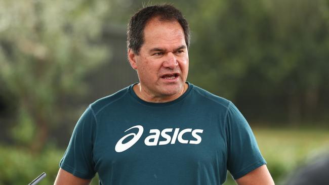 ‘Coaching with one hand tied behind his back’ … Wallabies boss Dave Rennie. Picture: Getty Images