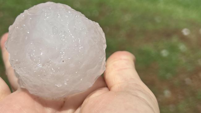 Hail across Gympie region, December 4, 2023