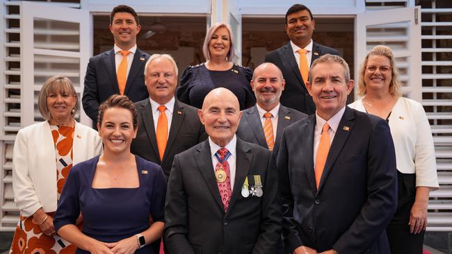 The new Northern Territory Cabinet was sworn in at Government House in Darwin on Tuesday, 10 September 2024. Picture: Jayden O’Neill