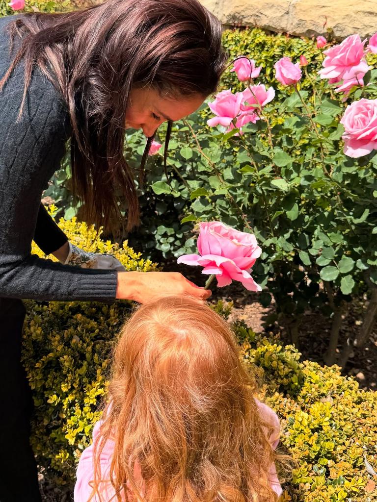 Meghan Markle shares a new image of Princess Lilibet, showing the child’s stunning red hair. Picture: meghan/Instagram