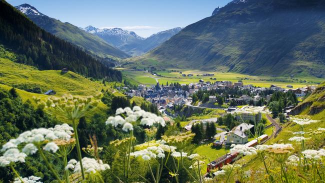 The village of Andermatt.