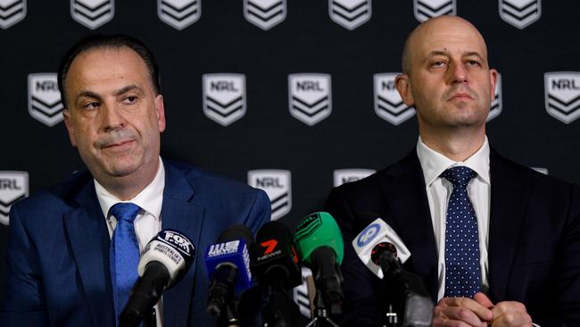 Peter V'landys is preparing to meet NRL bosses for the first time. Picture: Bianca De Marchi