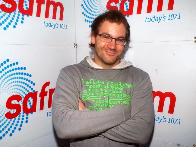 Comedian Anthony "Lehmo" Lehmann at SAFM in 2005.