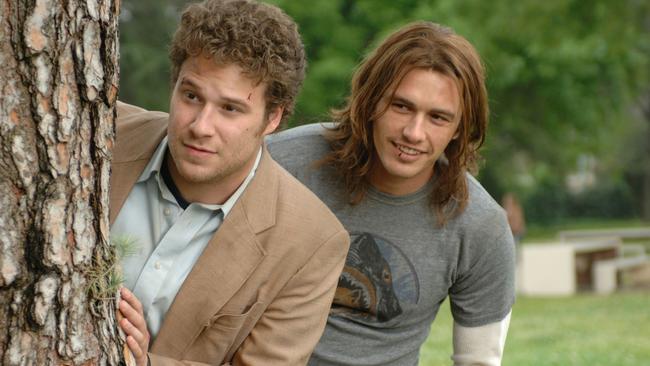 Seth Rogen (left) and James Franco star in stoner comedy Pineapple Express.