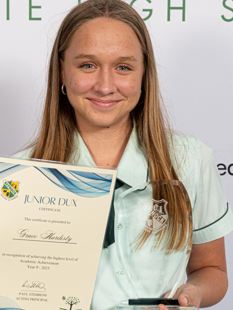 Grace Hardisty has been named as the Kepnock State High School Junior Dux for 2023. Image credit: Paul Beutel.