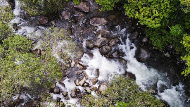 Petr Hanzak was kayaking on the lower section of the Behana Creek when his kayak capsized. Picture: Brendan Radke