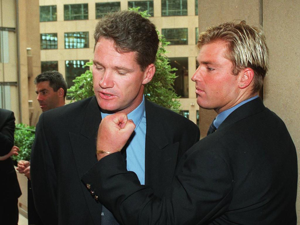 Shane Warne and Dean Jones.