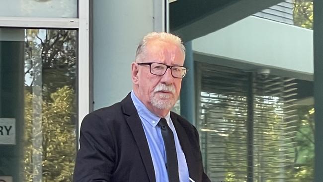 Jeffery Michael Sankey, 70, of Empire Bay, leaving Gosford District Court where he has pleaded not guilty to the dangerous driving death of grandmother Soula 