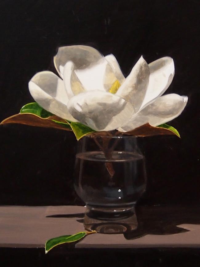 Tsering Hannaford’s Magnolia V, at Lethbridge Gallery, Brisbane.