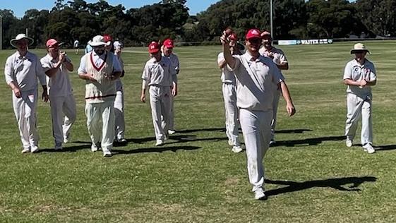 James Robertson after his debut five-wicket haul. Picture: Melton CC