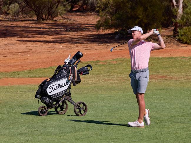 Victorian Cameron John fell short of a magical 59, the second time it would have been achieved during the PGA Tour of Australasia season. Photo: Alex Verhagen