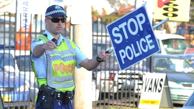 The man was pulled over at two different roadside random breath testing sites.